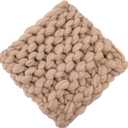 Newborn Photography Props Chunky Blanket Handmade Knitted Posing Prop for Baby Boys Girls Photo Shoot Wool Wrap (Beige)