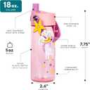 Elemental Water Bottles for Kids - Splash Kids Water Bottle for School with Fun Charm Handle - BPA Free Tritan Plastic Bottle with Straw Leak Proof When Spout is Closed - 18oz - Unicorn Dream