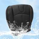 Driver Side Bottom Perforated Leather Seat Cover Black #G Compatible with Infiniti G37 2008 2009 2010 2011 2012 2013