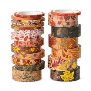 Mr. Pen- Washi Tape Set, 21 Rolls, Autumn Leaves, Decorative Tape, Washi Tapes, Scrapbook Tape, Scrapbook Washi Tape for Journaling, Craft Tape