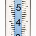 7" Capacity Rain Gauge Glass Replacement Tube with Lid Design for Yard Garden Outdoor Home (01)