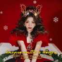 9 x Deer Reindeer Elk Headbands: Women Girls Fairy Headwear Floral Flower Headdress Hairband for Christmas Xmas Party