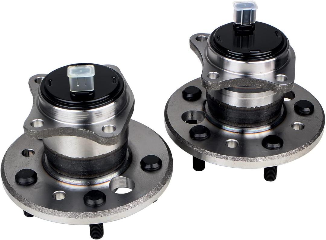 KUSATEC 512206 512207 Rear Wheel Bearing and Hub Assembly Compatible with Lexus ES300 2002-2012, Toyota Avalon 2005-2012, Camry 2002-2011, Highlander 2001-2003, Solara 2004-2008, 5 Lug Bolts w/ABS