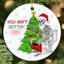 3 x ZAGKOO Skeleton Christmas Ornament - Funny Christmas Ornament 2025 - Funny for Adults, Men, Women - Hilarious Gag Gifts Skull Ornament Exchange Idea - White Elephant Xmas Ornament
