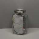 CATPOWER 2 Gallons X-Large Glass Jar With Mouth Canning Jar Kitchen Storage Jar Cookie Candy Penny Jar with Stainless Steel Screw Lid