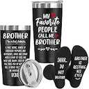 My Favorite People Call Me Brother Funny Stainless Steel Insulated Tumbler