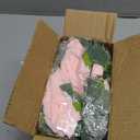 TELDRASSIL 4Pcs(26 FT) Artificial Rose Vine Fake Flower Garland Fake Silk Rose Hanging Vine for Wedding Party Background Arch Garden Background Decoration (Pink)