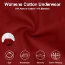 Women's Cotton Boyshorts Underwear 5-Pack Mid Rise Full Coverage Soft No-Roll Briefs (S-XXL) (White, XXL)