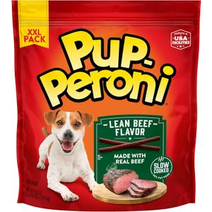 Pup-Peroni Dog Treats, Lean Beef Flavor, 38 Ounce, Made with Real Beef, 90% Fat Free (EXP 02/24/27)