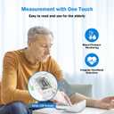 AILE Blood Pressure Monitor, Blood Pressure Machine Upper Arm Large Cuff(8.7"-16.5"), High Automatic Blood Pressure Monitors Cuff for Home Use, Manual Arm Bp Monitor, 2 * 99 Memory (White)