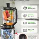 Cold Press Juicer 2026 Upgrade, 6.5" Wide Feed Chute Masticating Juicer, 2.95L Large Capacity Slow Juicer for Whole Fruits & Vegetables, High Juice Yield, Easy Clean, BPA Free for Family