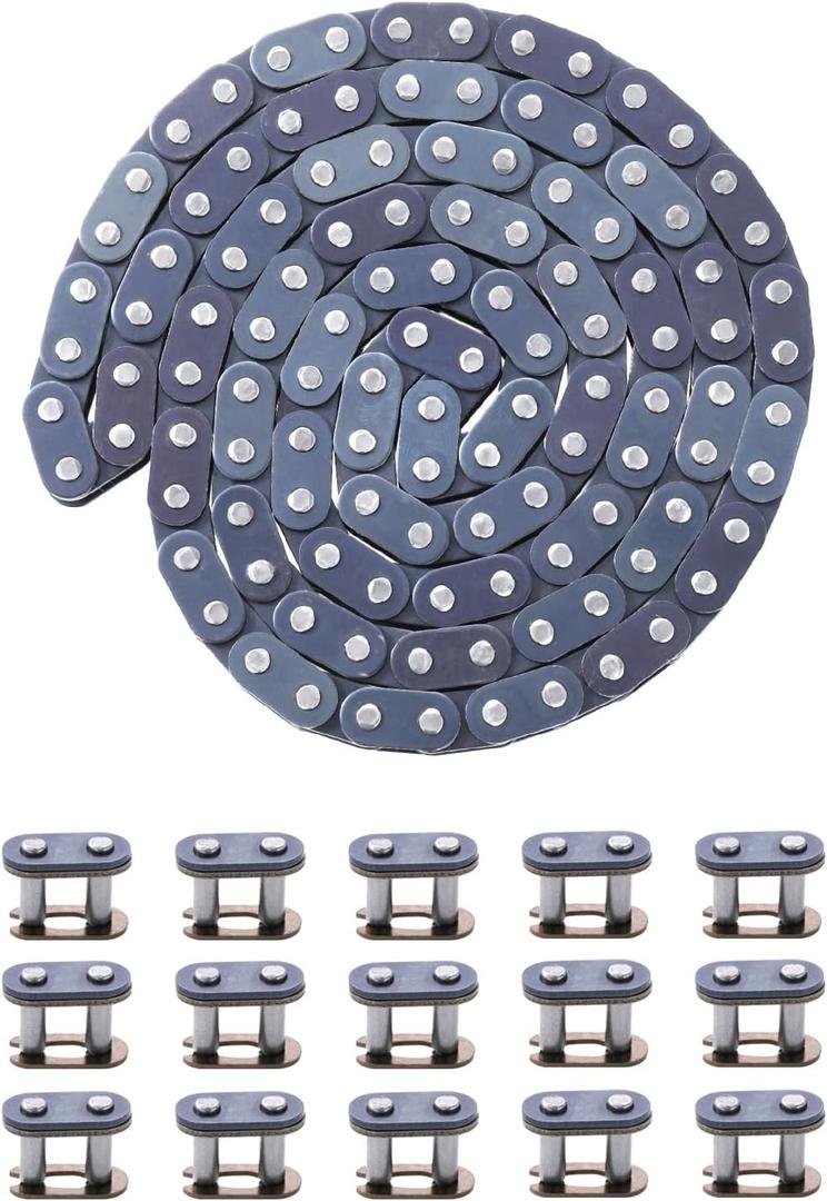 KAMIER T8F Drive Chain 134 Links Heavy Duty for 49cc 50cc 2-Stroke GB Syx Moto Holeshot Metotec Xtreme X-pro SSR Coolster Kids Pit Dirt Bike 43cc 47cc Mini ATV Quad Super Pocket Rocket Bike Moto Parts