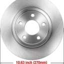 HUSCH Brake Kit Ceramic Brake Pads and Brake Rotors Fit for Pontiac G6