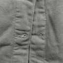 SeekMe Women's Oversized Jean Jacket Plus Size Button Down Washed Mid Long Denim Jacket (X-Large, Green)