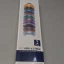 Hat Organizer for Baseball Caps Hold Up to 40 Hats, 2 Pack Hat Rack for Wall, Strong Adhesive Hat Storage Display Holder(White-2 Pack)