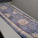 Collive Kitchen Rugs Anti Fatigue, Cushioned Kitchen Floor Mats Waterproof, Non Skid Comfort Standing Mats for Office, Sink, Laundry, 17x59, Blue (17.3"x59"--0.47 inches)