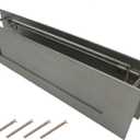 Stainless Steel Satin Color 13 x 4 inches for Almost Any Door (Slot Size 9,8 x 2 inches) | Set with Front and Rear Piece and Screws | Easy Installation and Long Lasting