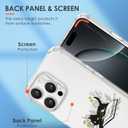 Buleens for iPhone 16 Pro Max Case - Clear Flexible TPU Women Cute Girls Protection Phone Cover Slim Fit Shockproof Funny Girly Unique Fashion Design Pattern Case for iPhone 16 Pro Max, Cats