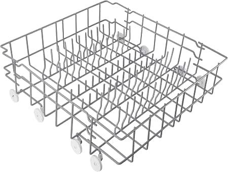 808602302 Dishwasher Lower Rack Replacement for frigidaire dishwasher
Replaces 808602302 5304535768 154432601 With Wheels, Bottom Dish Rack, Upgraded Dip Coating, Rust & Heat Resistant, Durable