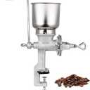 High Hopper Corn Grinder, Cast Iron Grain Grinder Manual Coffee Grinder, Mill-Heavy Duty Hand Grinder with Large Hopper for Barley Wheat Berries Coffee Chickpeas Pepper Dried Beans, Corn and Flours