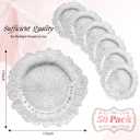 YJYQHYX 50 Pack Silver Charger Plates Bulk, 13" Reef Charger Plates
