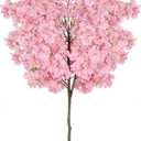 6Ft Tall Cherry Blossom Artificial Tree,Fake Pink Cherry Blossom Tree,Lifelike Decorative Plant in Pot for Indoor/Outdoor, Christmas, Garden,Home Office Dec