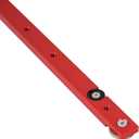 Aluminium Alloy Miter Bar Rail Runner Slider Table Saw Gauge Rod T-Slot Track Bar Rail Woodworking Tool for Jigs Fixtures Sleds Router Tables, 450mm, Red