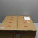 STERREN 20'' Modern Low Profile Ceiling Fan with Light, Bedroom LED Ceiling Fan with Remote Control, Bladeless Flush Mount Black Fan Lights Ceiling Fixtures for Living Room,Small Room (19.7 inch)