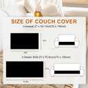 PHOPHO Couch Cover for Dogs Washable, Sofa Cover Protector for l Shape, Non Slip Dog Blanket Cover, Friendly Pet Mat Bed for Outdoor, Soft (Dark Gray, 27.6" x 59")