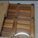 Utoplike (24"x18") Teak Wood Bath Mat, Shower Mats for Bathroom, Large for Spa Home or Outdoor