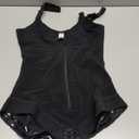 SHAPELLX Shapewear for Women Tummy Control Half Body Shaper Snatched Zipper Butt Lifting Faja Colombiana Bodysuits for Women (Medium, Black)