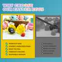 3 Inch Jumbo Plastic Easter Eggs 30 Pack - Premium Colorful Fillable Empty Easter Eggs Bulks for Easter Basket Fillers Egg Hunt, Classroom Prize Supplies, Filling Treats and Party Favor