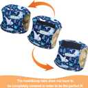 Langsprit Male Belly Bands for Dogs (Pack of 3) - Dog Diapers Male - High Absorbing Dog Wraps Washable - Reusable Small Doggy Doggie Puppy Dog Diapers (Sloth,Whale,Dinosaur, X-Small)