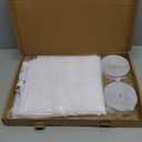 Reinforced Cat Screen Door,Fits Door Opening Size 32''x 80'',Thickened Cat Resistant Mesh Screen Door for Living Room,Kitchen,Bedroom,Cat Proof Screen with Zipper Closure. (U-Type,White)