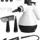 Steam Cleaner for Home, Multi-Surface Natural Steamer for Cleaning with Safety Lock and 11pcs Accessories, Handheld Steam Cleaner for Sofa Windows Carpet Tile Kitchen Hood and Car (White)
