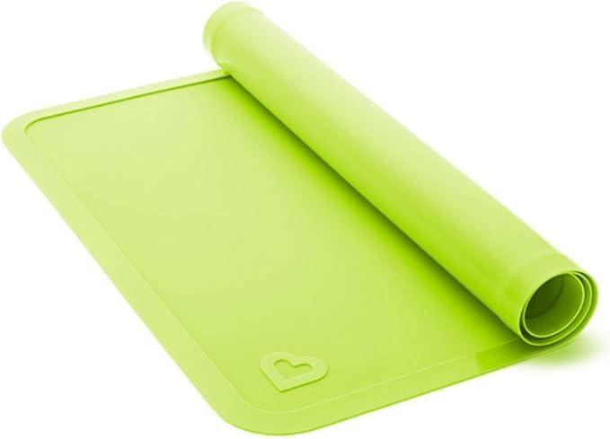 Munchkin Spotless Silicone Placemats for Kids, 1 Pack, Green