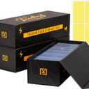 Trading Card Storage Box [3 PACK] - Magnetic Lid, Fits 800 Cards, 200 Toploaders, or 50 One Touch - Baseball Card Storage Box - Labels included