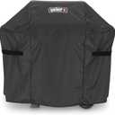 Weber Premium Outdoor Grill Cover, Water Resistant, Compatible with Small Spirit Series Gas Grills, Black