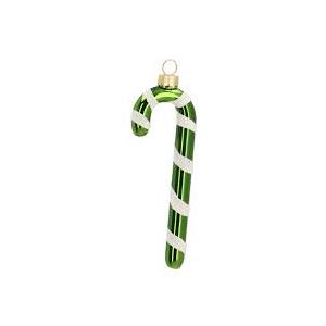 Green Candy Cane And Tear drop Ornament 4pcs
