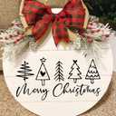 Merry Christmas Stencils for Painting on Wood Signs Reusable Small and Large Merry Christmas Stencil for Door Hanger Doormats Home Canvas Crafts Wall Holiday (Merry8)