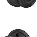 Schlage F10 GEO 622 Standard Door Knob, Hall & Closet Passage Lock, Matte Black