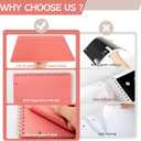10 Packs 8.5 x 11 inch Top Spiral Notebook with 3 Hole Punched Legal Pads 40 Sheets College Ruled Notepad Hard Cardboard Paper Wirebound Pads for Business School Office Home Supplies (Retro)