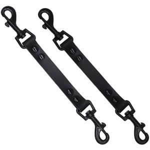 DORUI Dog Safety Clip for Prong Collar, Waterproof Leash Backup Clip Connector, Dual Clasps Rotating Buckle for Pinch Collar (1 Pcs)