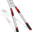 GARTOL Heavy-Duty Extendable Loppers, 28"-41" Telescopic Tree Trimmer, Double Ratcheting Branch Cutter, Anvil Lopper for Thick Branches, Cuts 2" Dry Wood