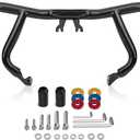 Engine Guard Flat-Out Bar Highway Pegs Crash Bars Bumper Protector w/Flat Washer Fits Harley Touring Street Glide Road King Electra Glide Ultra Limited 2014-2026