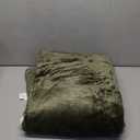 Bedsure GentleSoft Sherpa Fleece Twin Size Blanket for Couch, Non-Heated, Thick and Warm Throw for Women and Men, Soft Fuzzy Plush Twin Blanket for Winter, Olive Green, 60x80 Inches