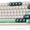 LEOBOG HI75C Pro Gaming Keyboard, RGB Backlit Bluetooth/USB-C/Wireless Mechanical Keyboard, Hot Swappable Creamy Keyboards for PC/MAC/Windows Gamer - Ice Vein Switch, Green