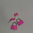 Gjinxi 2Pcs Gym Locker Lock with Key, Aluminum Pink Locker Lock with 1.65inch Wide, Waterproof Locker Padlock for Shed, Gate, and Storage Unit
