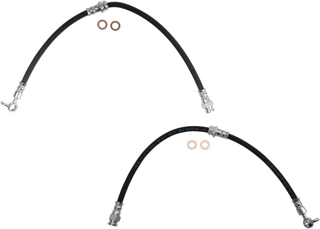 TRQ Brake Hose Set Compatible with 2014-2021 Mazda 6