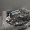 Bedsure Calming Dog Bed for Large Dogs - Donut Washable Large Pet Bed, 36 inches Anti-Slip Round Fluffy Plush Faux Fur Dog Bed, Fits up to 80 lbs Pets, Pale Grey